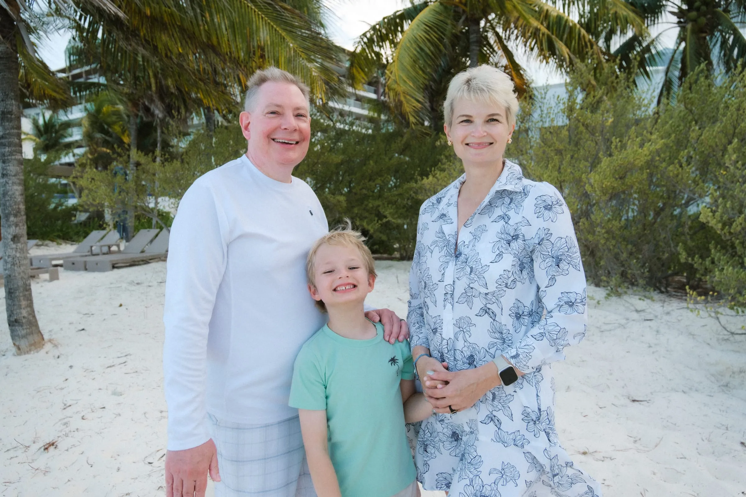 Attorney Irina Sprouse with her husband and their son